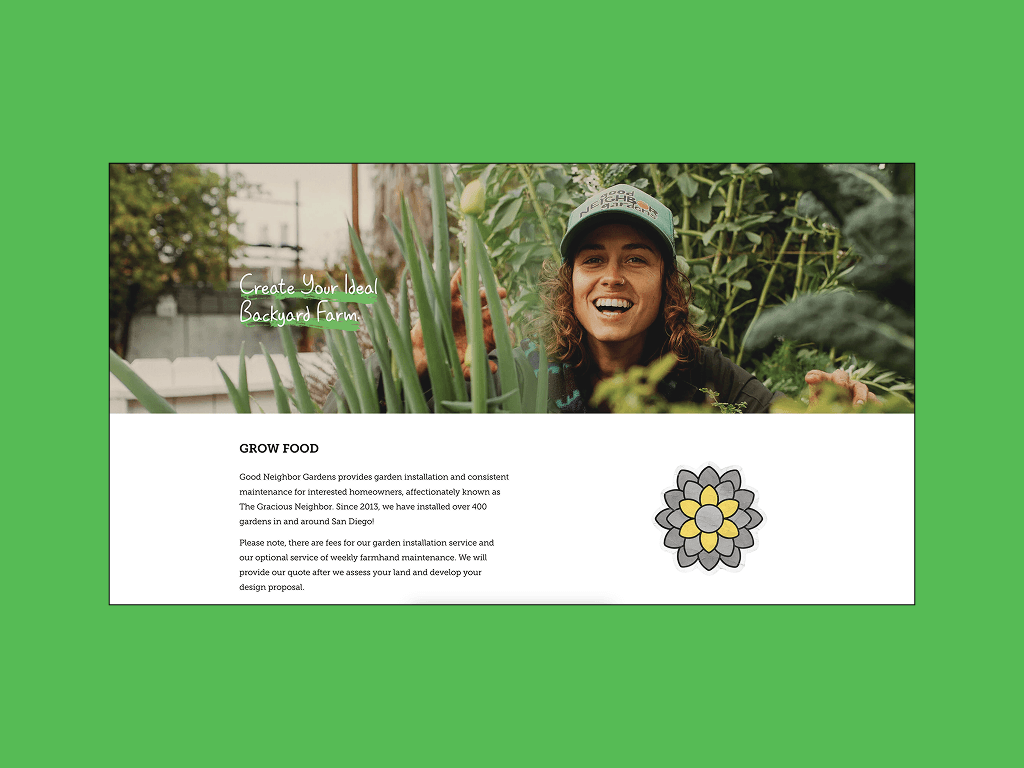 Good Neighbor Gardens website