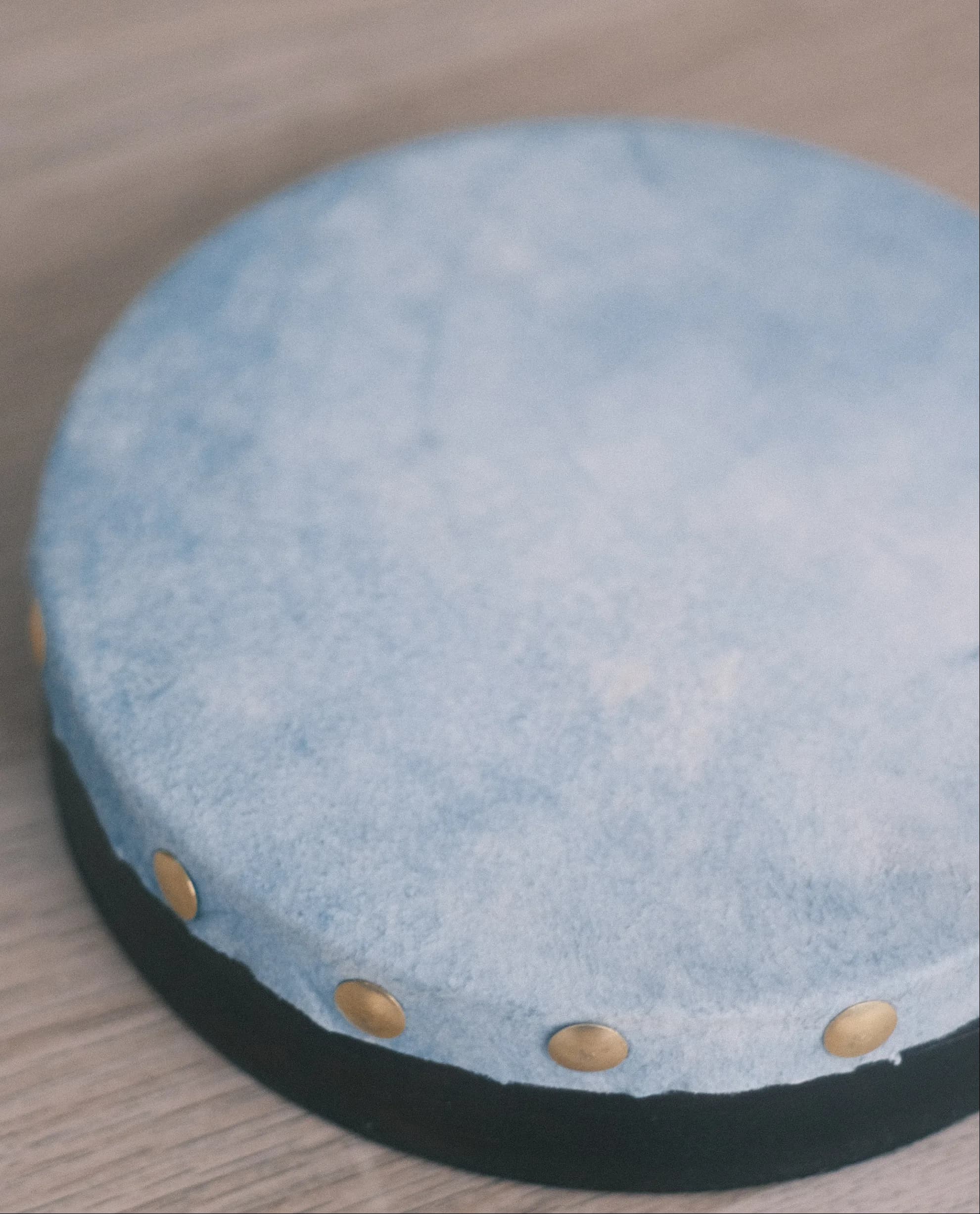 Finished indigo hand drum